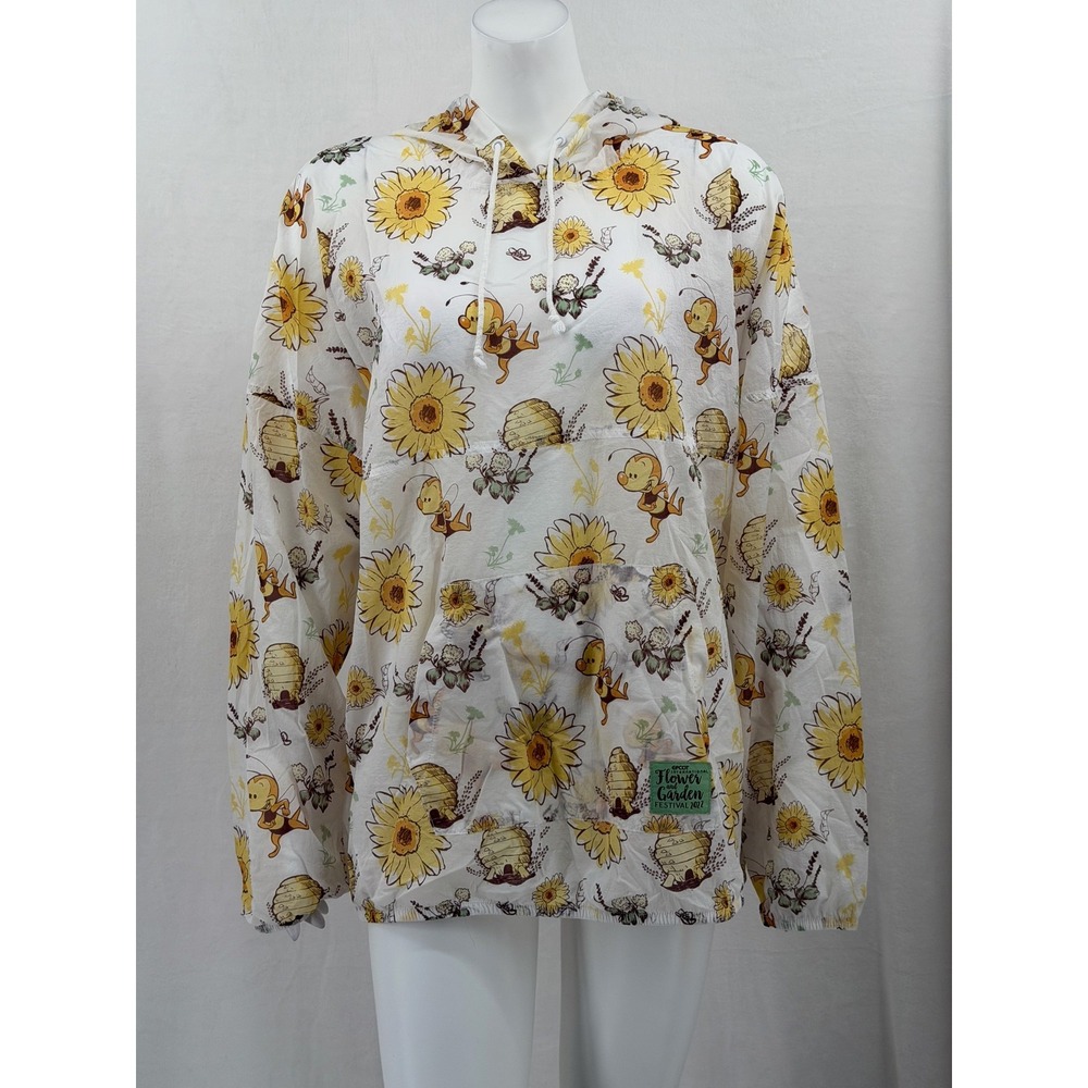 Disney Jacket Womens Large Epcot 2022 Flower and Garden Festival Windbreaker Bee